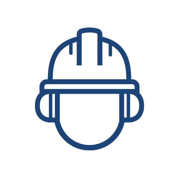 A simple deep blue square on a white background, embodying minimalist design.