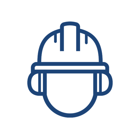 A simple deep blue square on a white background, embodying minimalist design.